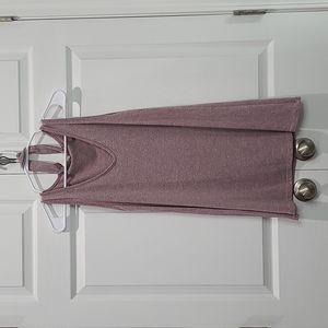 Purple Cut Out Neck Tank Top, Medium, Caution To The Wind Brand